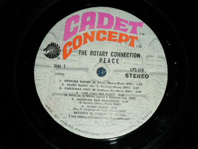 画像: ROTARY CONNECTION (With MINNIE RIPERTON)  - PEACE (Ex+/Ex++ Looks: Ex++ CUTOUT)   / 1969 US AMERICA ORIGINAL Used  LP 