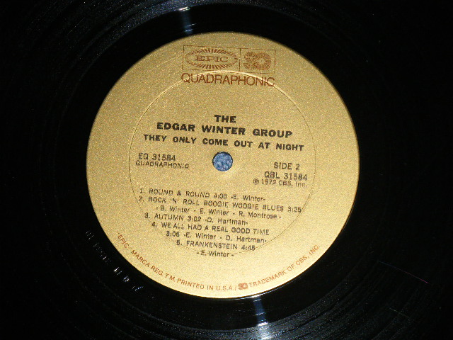 画像: The  EDGAR WINTER GROUP  - THEY ONLY COME OUT AT NIGHT ( QUADRAPHONIC / 4 CH /4 channel ) ( Ex/Ex+++)  / 1973 US AMERICA ORIGINAL Used LP 