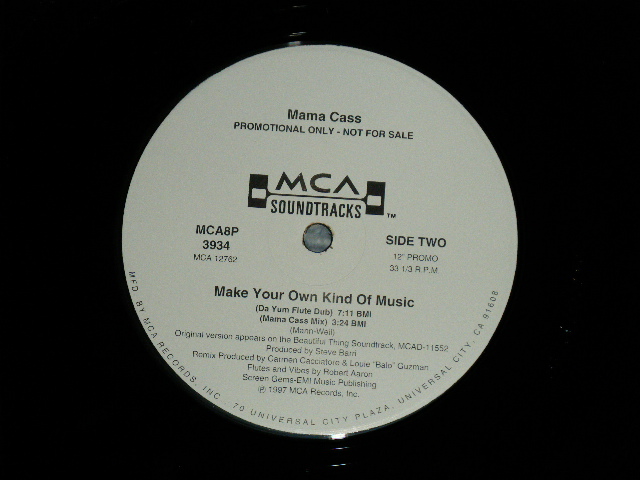 画像: MAMA CASS of The MAMAS & The PAPAS - MAKE YOUR OWN KIND OF MUSIC ( -/MINT-) /  1997 US AMERICA ORIGINAL "PROMO ONLY"  Used  12"