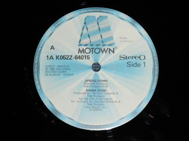 画像: DIANA ROSS - UPSIDE DOWN ( Ex+++/MINT- ) / 1979 HOLLAND ORIGINAL Used 12" Single 