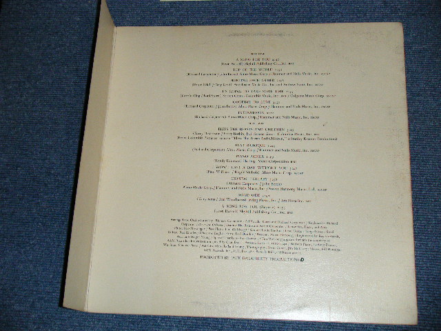 画像: CARPENTERS - A SONG FOR YOU ( Matrix No. SP-3531-M6 REPL △17176/ SP-3531-M2 REPL △17176-x)(Ex+++/MINT- ) With ORIGINAL INNER SLEEVE  /  1972 US AMERICA 2nd Press "Large TITLE Logo" "BROWN LABEL"  Used  LP 