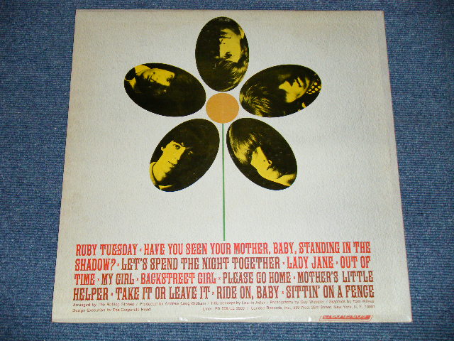 画像: ROLLING STONES -  FLOWERS （ Matrix # A) ZAL 77-52  B) ZAL 7753-2 ）( Ex+++/MINT- ) / 1967 CANADA ORIGINAL "DARK BLUE  with Boxed 'LONDON' Label"  STEREO Used LP