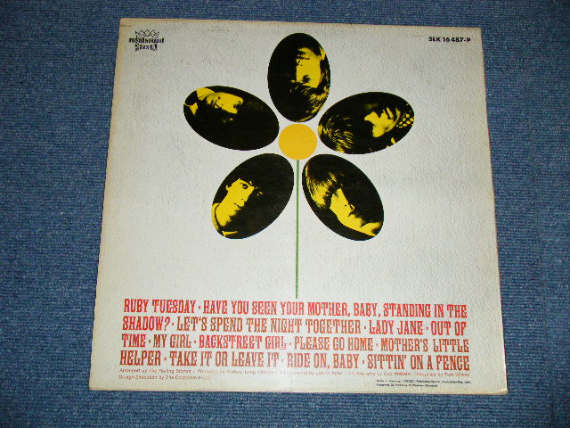 画像: ROLLING STONES -  FLOWERS ( Ex++/Ex+++ )  / 1970's VERSION WEST-GERMANY GERMAN REISSUE "RED LABEL" Used LP