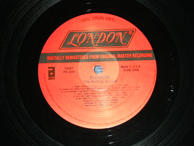 画像: ROLLING STONES -  FLOWERS ( MINT-/MINT- )  / 1980's VERSION  US AMERICA  REISSUE "RED LABEL"  STEREO   Used LP