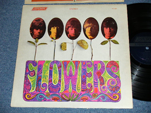 画像1: ROLLING STONES -  FLOWERS (Matrix# A) ZAL 7752-1M Bell Sound MR / B) ZAL 7753-1M Bell Sound MR ) ( Ex+/Ex+ Looks:Ex+ )  / 1967 US AMERICA ORIGINAL "DARK BLUE with Boxed 'LONDON' Label" "ADDRESS CREDIT at Bottom Label" STEREO Used LP