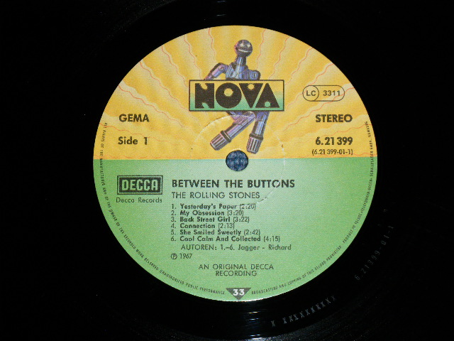 画像: ROLLING STONES - BETWEEN THE BUTTONS ( Ex++/Ex+++)  /  1980's  WEST GERMANY GERMAN   Reissue Used LP 
