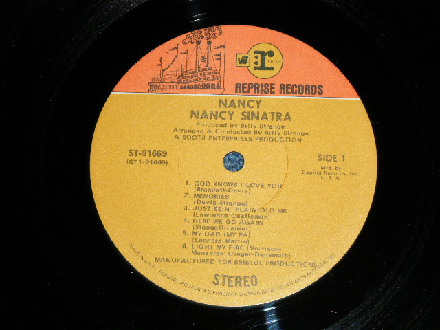 画像: NANCY SINATRA - NANCY (Ex+/Ex+++)  / 1969? US AMERICA "CAPITOL Records Club Issue" STEREO Used   LP 