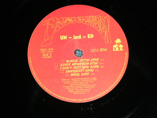 画像: DREAD ZEPPELIN - UN-LED-ED ( MINT-/MINT-)  / 1990  UK ENGLAND  ORIGINAL Used LP  