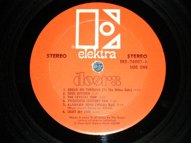 画像: THE DOORS - THE doors ( Matrix # A)EKS 74007 A W/ B) EKS 74007 B-B :Ex/Ex+++ ) / 1969 US 2nd Press "RED" Label Used STEREO Used LP 