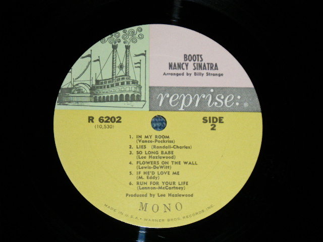 画像: NANCY SINATRA - BOOTS (Ex+/Ex++ B-6:VG) / 1966 US AMERICA ORIGINAL "MULTI COLOR Label" MONO Used LP 