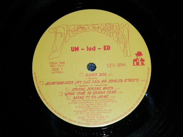 画像: DREAD ZEPPELIN - UN-LED-ED ( MINT-/MINT-)  / 1990  UK ENGLAND  ORIGINAL Used LP  