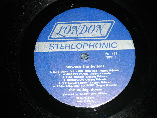 画像: ROLLING STONES - BETWEEN THE BUTTONS (  MATRIX # A) ZAL-7616-16 BEST /  B) ZAL 7617-1A  ) ( Ex-/MINT- )  / 1970's VERSION  US AMERICA  ORIGINAL  "DARK BLUE LABEL"  STEREO   Used LP