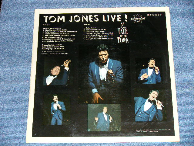 画像: TOM JONES - AT THE TALK OF THE TOWN  ( Ex++/Ex+++ Looks:Ex ) / 1970's WEST GERMANY GERMAN "RED Label With Boxed DECCA" Used LP 