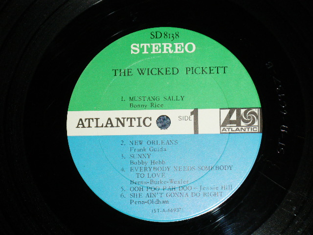 画像: WILSON PICKETT - THE WICKED PICKETT  (Ex++/Ex+,Ex++)  / 1967 US AMERICA  ORIGINAL " GREEN & BLUE Label"  STEREO  Used LP  