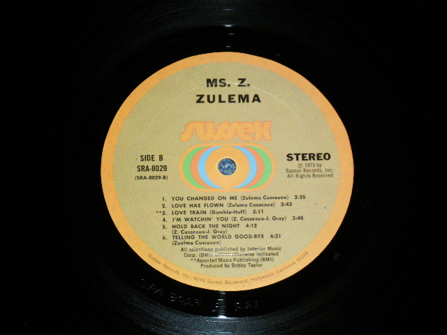 画像: ZULEMA - MS.Z  ( Ex/Ex++ )  / 1973 US AMERICA  ORIGINAL Used LP  