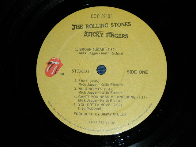 画像: The ROLLING STONES - STICKY FINGERS ( Ex+/MINT- ) / 1977 US AMERICA  REISSUE "ZIPPER COVER" Used LP 