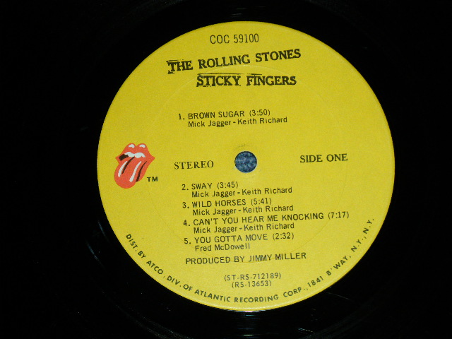 画像: The ROLLING STONES - STICKY FINGERS ( Matrix #   A) ST-RS-712189 BBBB PR Rolling Stones Records  B) ST-RS-712190 FFFF PR Rolling Stones Records ) ( Ex++/Ex++ Looks:Ex+ ) / 1971 US AMERICA "RECORDS CLUB Released Version" "ZIPPER COVER"  Used LP 
