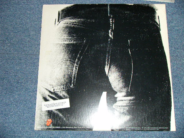 画像: The ROLLING STONES - STICKY FINGERS(Matrix #   A) ST-RS-712189 B PR Rolling Stones Records   B) ST-RS-712190 B PR Rolling Stones Records) ( Ex++/Ex+++ ) / 1971 US AMERICA  "RECORDS CLUB Released Version" "ZIPPER COVER" Used LP 