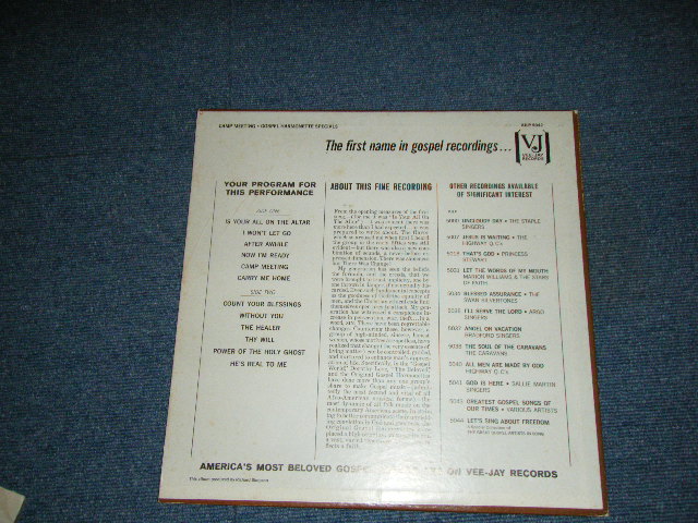 画像: GOSPEL HARMONETTE SPECIAL - CAMP MEETING  / 1960's  US   US AMERICA ORIGINAL "MONO" UsedLP  