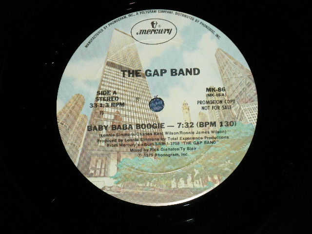 画像: THE GAP BAND - BABY BABA BOOGIE   ( VG+++/Ex++)  / 1979 US AMERICA ORIGINAL " PROMO ONLY" Used 12" 
