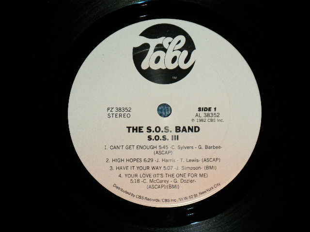 画像: S.O.S. BAND - III 3  ( MINT-/Ex, Ex+++ )  / 1982 US AMERICA ORIGINAL Used  LP