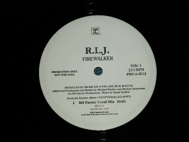 画像: RICKIE LEE JONES - FIREWALKER  / 1997 US AMERICA PROMO ONLY Used 12" Single