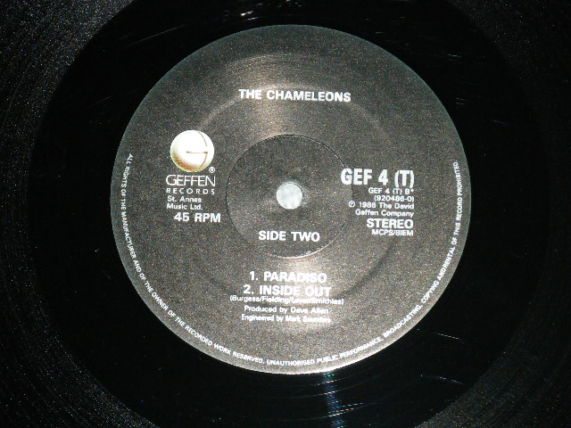 画像: The CHAMELEONS - TEARS  ( Ex+++/MINT-)   / 1986 UK ENGLAND  ORIGINAL Used  12" Single 