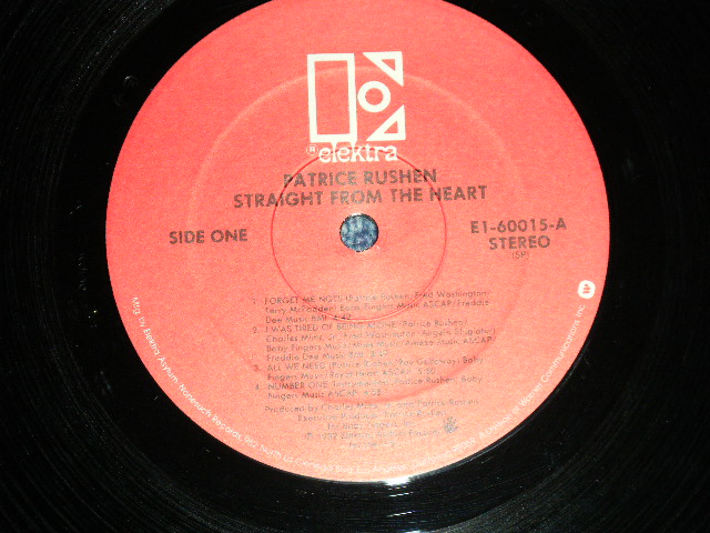 画像: PATRICE RUSHEN - STRAIGHT FROM THE HEART   ( Ex+/Ex++)  / 1982 US AMERICA ORIGINAL Used LP