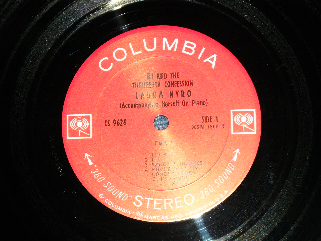 画像: LAURA NYRO - ELI AND THE THIRTEENTH CONFESSION ( With SONG SHEET )( Matrix # A)1C/ B) 1D )( Ex+++/Ex++ )   /  1968 US AMERICA ORIGINAL 1st press " 360 SOUND LABEL" STEREO  Used LP