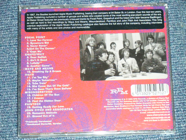 画像: va Omnibus - 94 BAKER STREET : The POP-PSYCHE SOUNDS OF THE APPLE ERA 1967-1969 (MINT/MINT) / 2003 UK ENGLAND ORIGINAL Used CD 