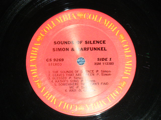 画像: SIMON & GARFUNKEL - SOUNDS OF SILENCE ( Matrix Number : A) XSM 112380-1AE /B)XSM 112381-1AJ )( Ex+++/Ex+++ Loos: Ex++) / Early 1970's  US   AMERICA "2nd Press Label"  STEREO Used LP