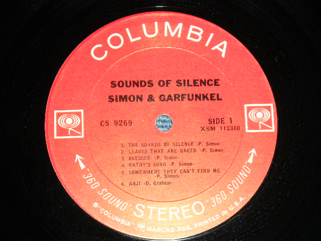 画像: SIMON & GARFUNKEL - SOUNDS OF SILENCE ( Matrix Number : A) XSM 112380-1H /B)XSM 112381-1K )( VG++/Ex++ Looks:Ex+++) / 1966  US AMERICA "2nd Press Back Coverl"  STEREO Used LP