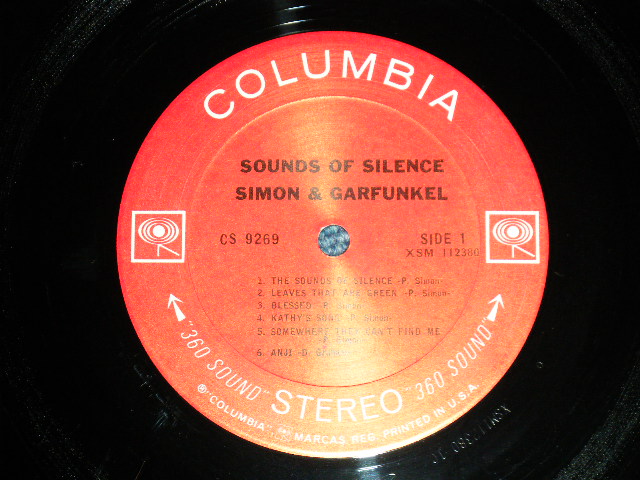 画像: SIMON & GARFUNKEL - SOUNDS OF SILENCE ( Matrix Number : A) XSM 112380-1C /B)XSM 112381-1AA )( Ex+++/MINT-) / 1966  US AMERICA "2nd Press Back Coverl"  STEREO Used LP