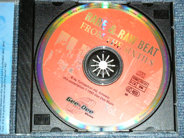 画像: va Omnibus -  RARE & RAW BEAT : FROM THE SIXTIES VOL.1  (MINT-/MINT) / 1995 GERMAN  ORIGINAL Used CD 