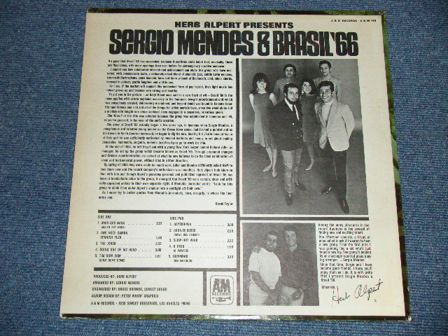 画像: SERGIO MENDES & BRASIL '66 - HERB ALPERT PRESENTS : Debut Album  ( Matrix # : SP-4131(Re-1)-15△12747 / SP-4132(Re-1)△12747-x ) ( Ex++/Ex+++ Looks:MINT-)  / 1966 US AMERICA Original  "BROWN Label" "STEREO" Used  LP 