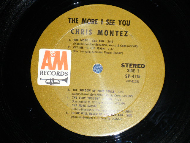 画像: CHRIS MONTEZ - THE MORE I SEE YOU  ( Matrix No.  SP-4129-1F △9157 / SP-4130-1F △9157-X )(Ex+/Ex++,Ex+) / 1966 US AMERICA ORIGINAL "BROWN LABEL" STEREO Used LP 