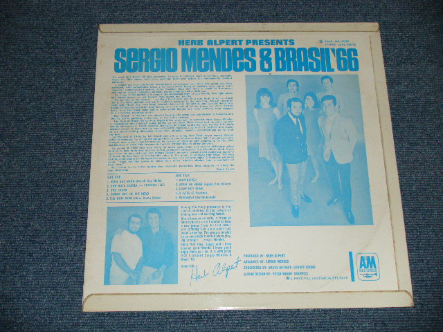 画像: SERGIO MENDES & BRASIL '66 - HERB ALPERT PRESENTS : Debut Album  ( Matrix # : SP-4131(Re-1)-15△12747 / SP-4132(Re-1)△12747-x ) ( Ex++/Ex+++)  / 1966 AUSTRALIA  Original  "STEREO" Used  LP 