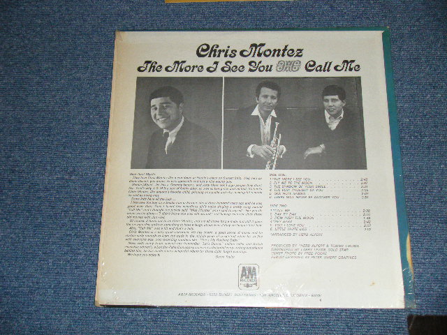 画像: CHRIS MONTEZ - THE MORE I SEE YOU  ( Matrix No. A&M SP-4129-1H / A&M SP-4130-1H )(MINT-, Ex+++/MINT- ) With ORIGINAL INNER SLEEVE  /  1966 US AMERICA ORIGINAL  "BROWN LABEL"  Used  LP 