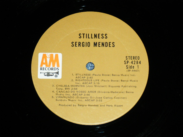 画像: SERGIO MENDES & BRASIL '66 -  STILLNESS  (Matrix # : A&M SP4467-T1　A&M SP4468-T1) ( Ex+++/MINT-)  / 1970 US AMERICA Original Stereo "BROWN LABEL"  Used LP 