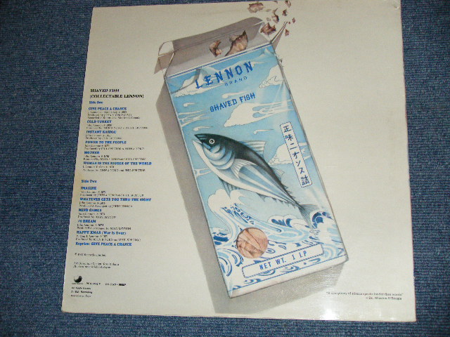 画像: JOHN LENNON of THE BEATLES - SHAVED FISH ( Matrix # 1U/1U )(Ex++/Ex+++ )   / 1978 UK ENGLAND ORIGINAL Used LP 
