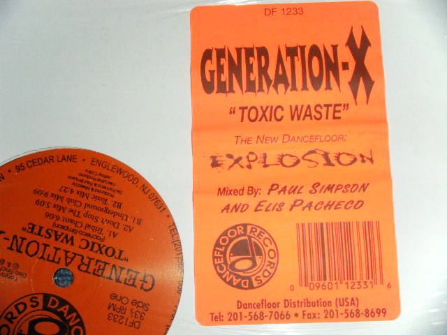 画像: GENERATION X - TOXIC WASTE  ( SEALED )  / 1995 US AMERICA ORIGINAL "Brand New SEALED" 12" 