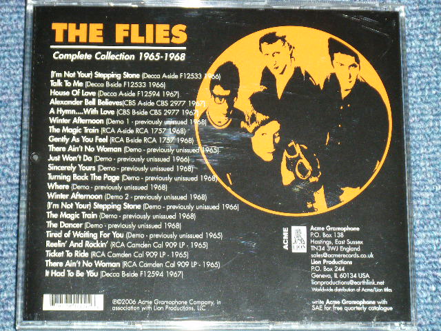 画像: The FLIES- COMPLETE COLLECTION 1965-1968 ( MINT/MINT) / 2006 UK ENGLAND Used CD 