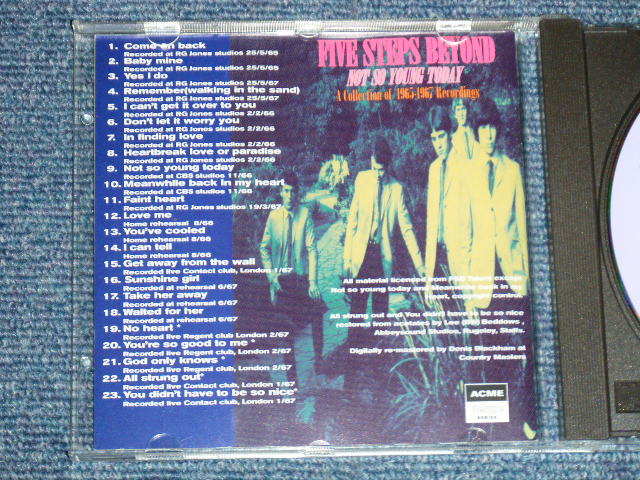画像: FIVE STEPS BEYOND - NOT SO YOUNG TODAY : A COMPLETE OF 1965-1967 RECORDINGS ( MINT/MINT) / 1998 UK ENGLAND Used CD 