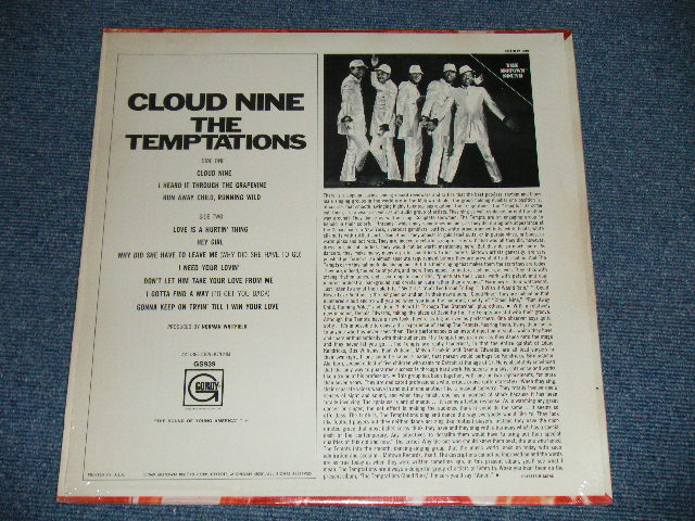 画像: THE TEMPTATIONS - CLOUD NINE ( MINT-/MINT- )  / 1969 US AMERICA ORIGINAL Used LP