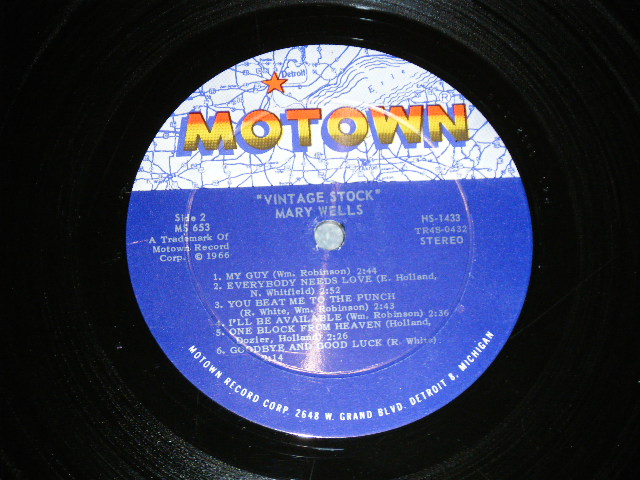 画像: MARY WELLS - VINTAGE STOCK  ( Ex+++,Ex+/Ex ) / 1967 US AMERICA ORIGINAL STEREO  Used LP  
