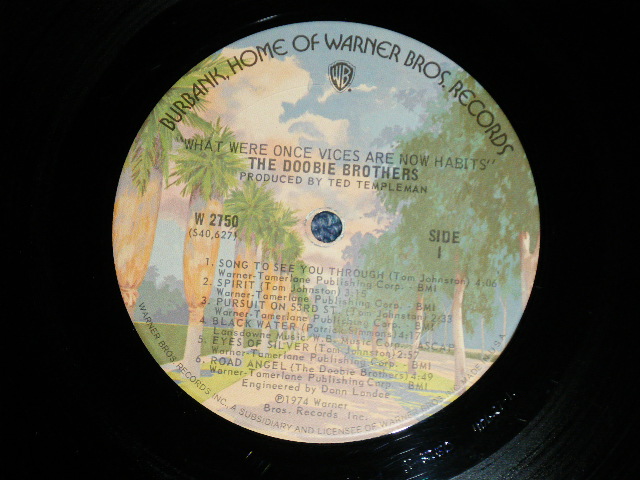 画像: DOOBIE BROTHERS  - WHAT WERE ONCE VOICES ARE NOW HABITS  : With POSTER( Ex+++/MINT- A-1:Ex++) / 1974 US AMERICA ORIGINAL Used LP 