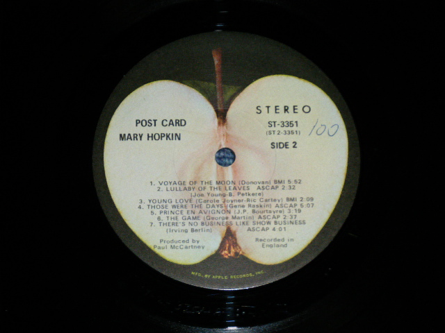 画像: MARY HOPKIN - POST CARD (LOS ANGELES Press in CA) (ExEx++ Looks:Ex, B-1:VG+++ Looks) / 1969 US AMERICA ORIGINAL Used LP  