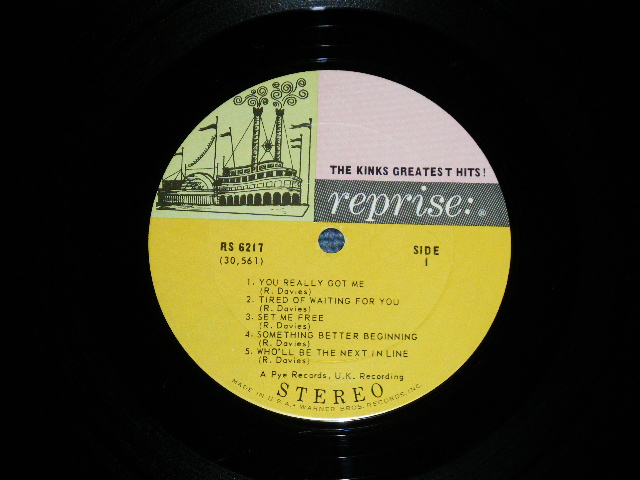 画像: THE KINKS -  GREATEST HITS! ( Ex/Ex++ Looks: Ex+) / 1966 US AMERICA ORIGINAL "MULTI-COLOR Label"  STEREO Used LP 