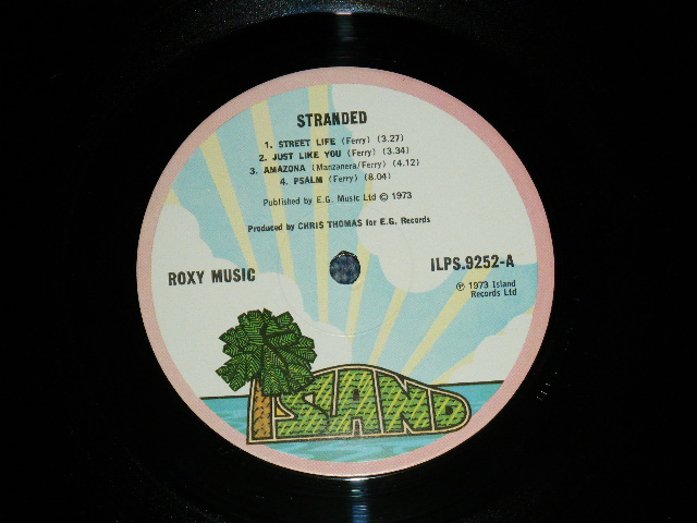 画像: ROXY MUSIC - STRANDED ( Ex+++/Ex+++) / 1973 UK ENGLAND ORIGINAL 1st Press "PINK RIM Label" Used LP 