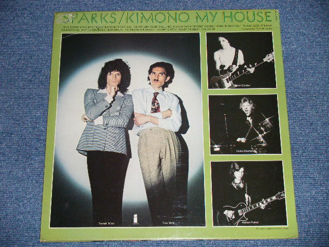画像: SPARKS - KIMONO MY HOUSE  ( Ex++/Ex+++)  / 1974  UK ENGLAND  ORIGINAL  1st press "PINK RIM" Label  Used LP